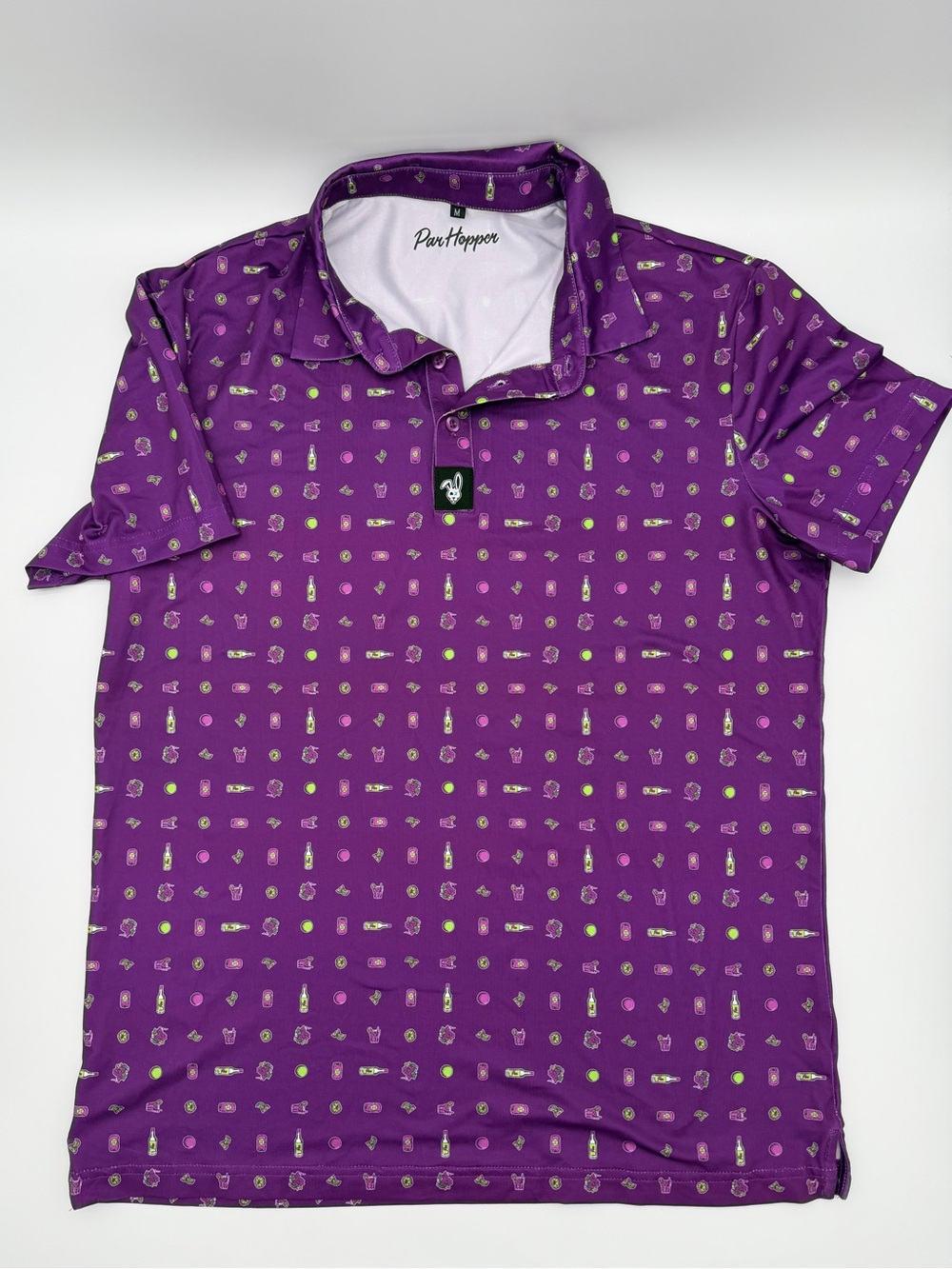 Par Hopper Golf Short Men’s Transfusion Polo Print Size Medium Athletic Fit